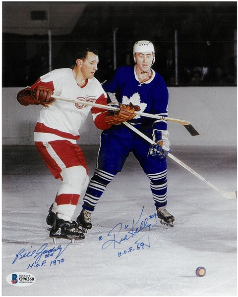 Bill Gadsby & Red Kelly Autographed 8x10 Photo