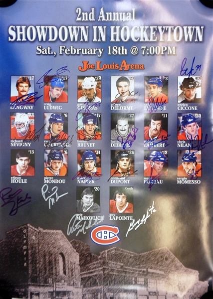 Montreal Canadiens 18x24 Poster Signed by all 20