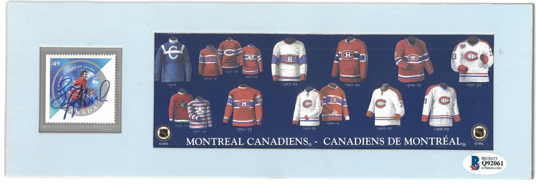 Larry Robinson Autographed 4x12 Canada Post Piece