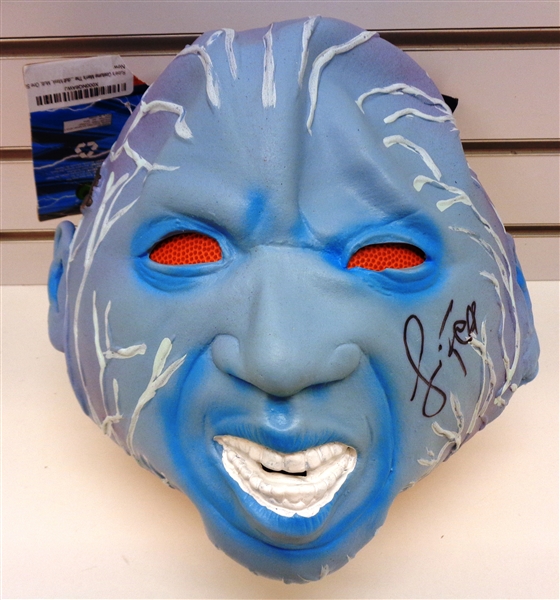 Jamie Foxx Signed Amazing Spiderman Electro Costume Mask