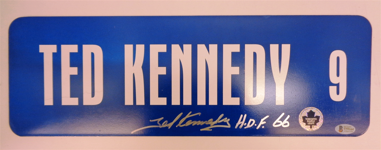 Ted Kennedy Autographed 6x18 Street Sign
