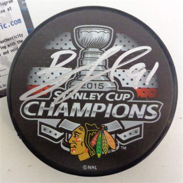 Brad Richards Autographed 2015 Stanley Cup Puck