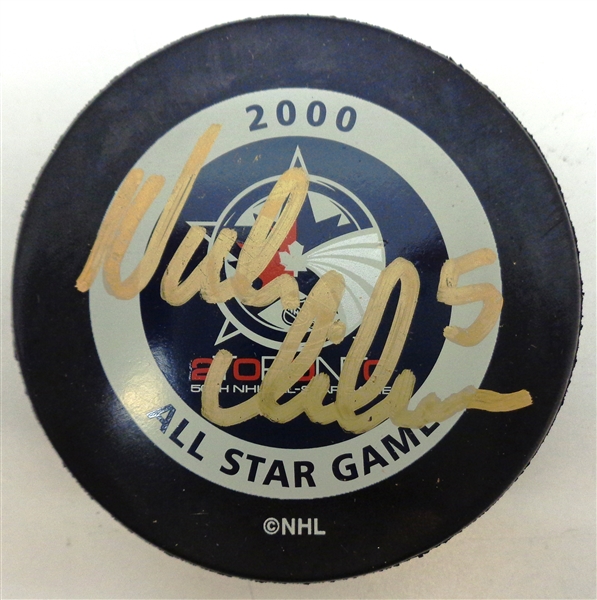 Nick Lidstrom Autographed 2000 All Star Game Puck