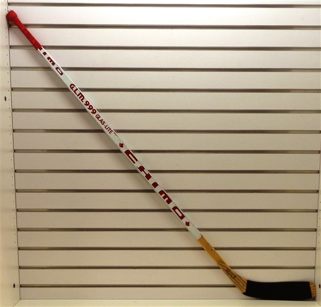 Paul Ysebaert Autographed Game Used Hockey Stick