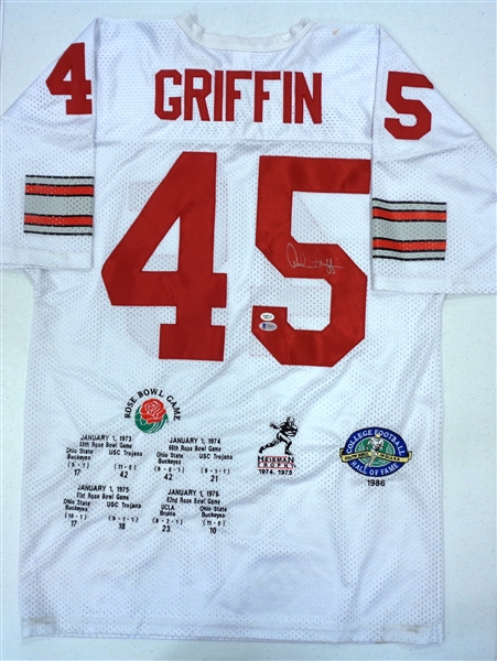 Archie Griffin Autographed OSU Stat Jersey