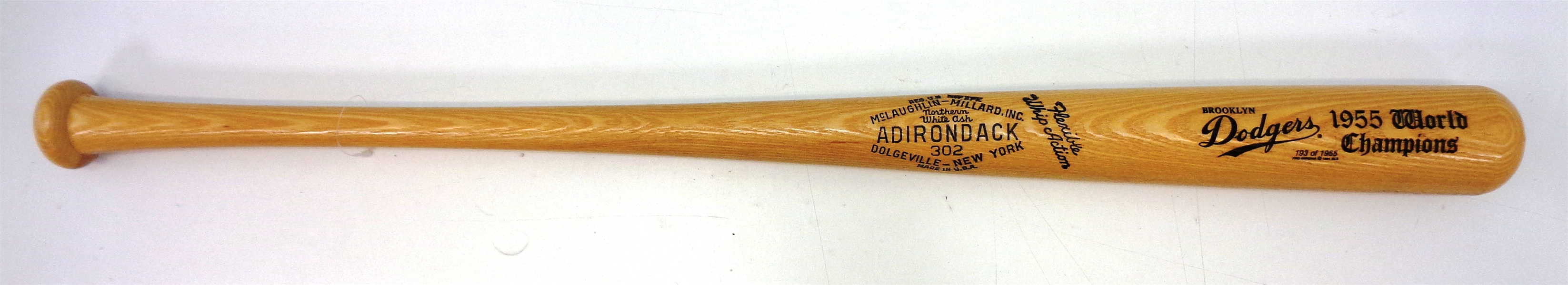 1955 Brooklyn Dodgers World Champions Bat