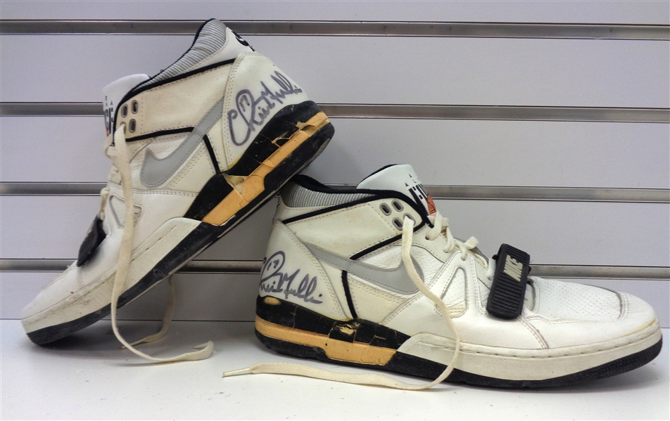 Chris Mullin Game Used Autographed Nike Shoes