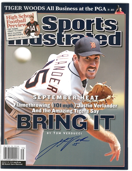 Justin Verlander Autographed 2006 Sports Illustrated