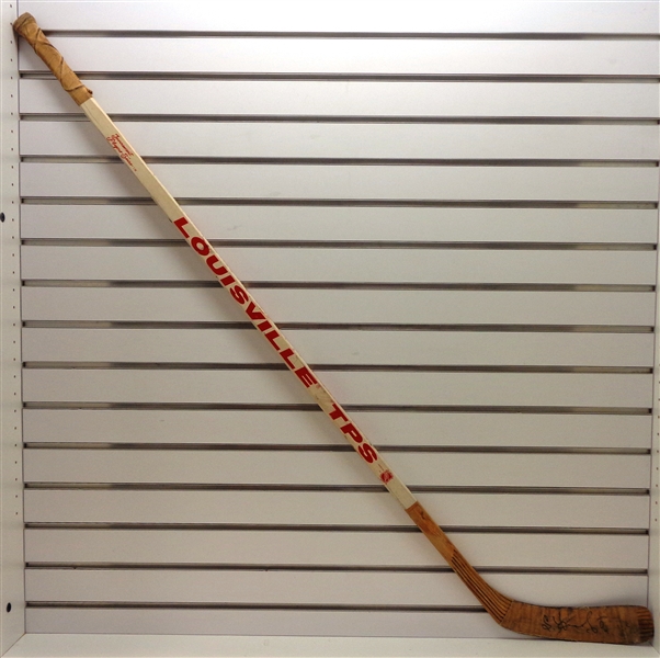 Sergei Fedorov Game Used Autographed Louisville TPS Stick