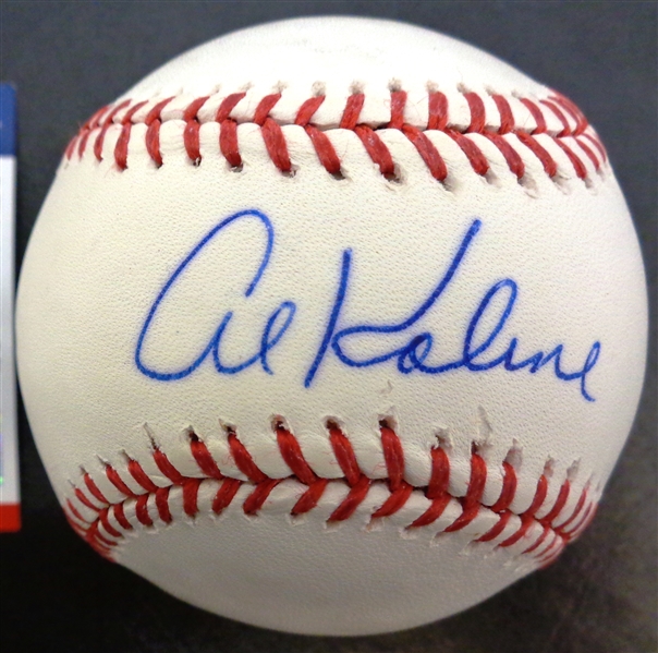 Al Kaline Autographed Baseball