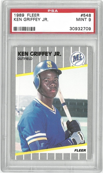 Ken Griffey Jr. PSA 9 1989 Fleer Rookie Card