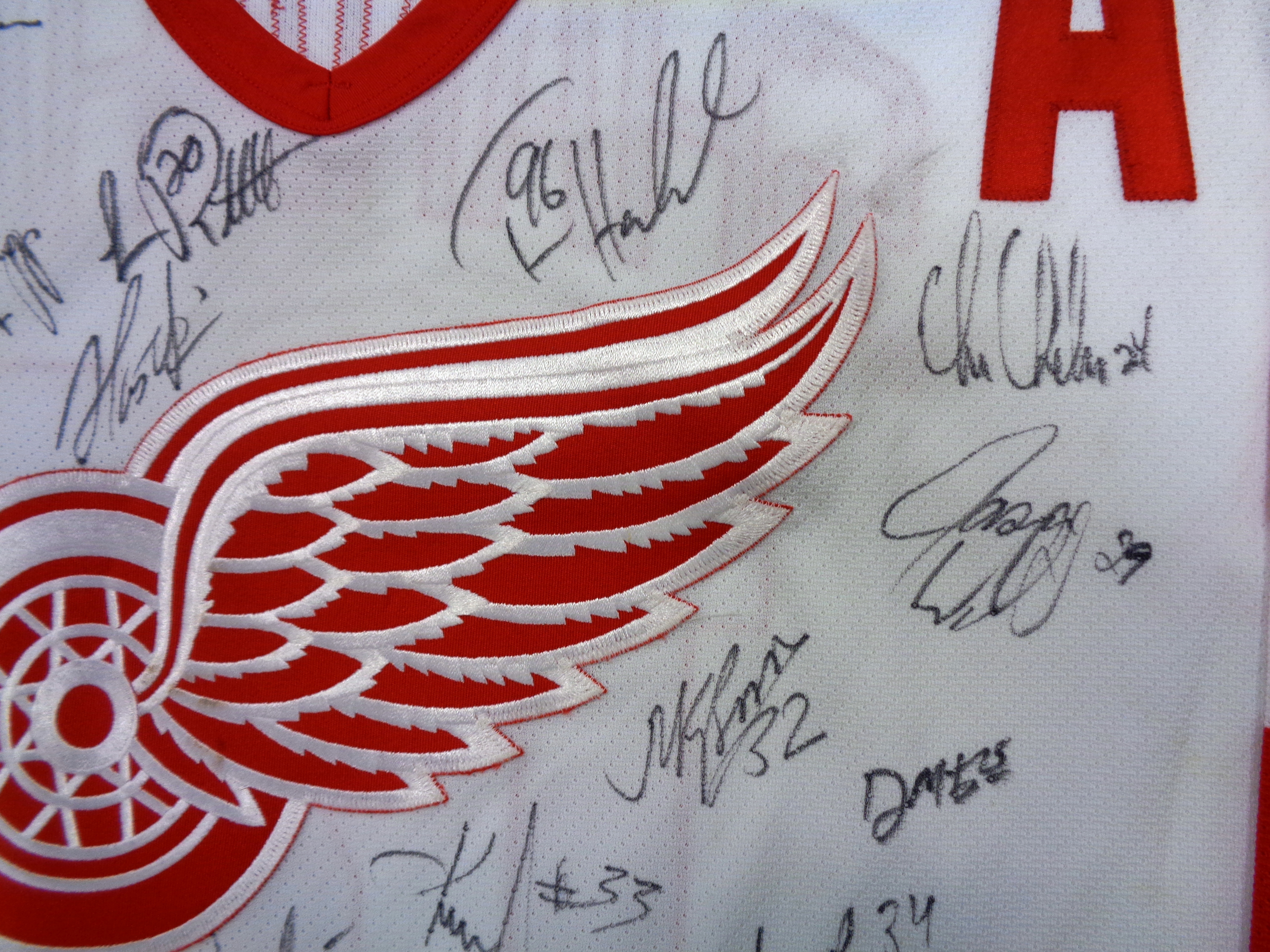 2002 Detroit Red Wings Stanley Cup Champions Team-Signed Jersey