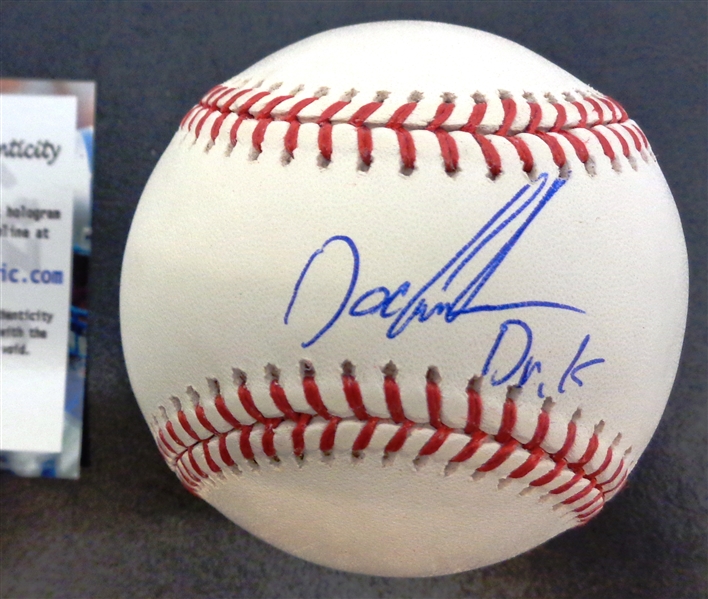 Dwight "Doc" Gooden Autographed Baseball w/ Dr. K