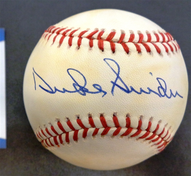 Duke Snider Autographed Baseball