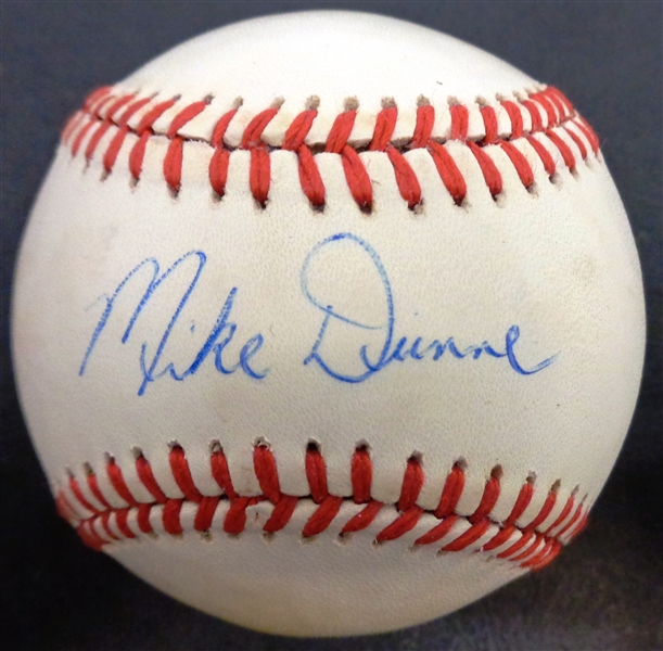 Mike Dunne Autographed Baseball