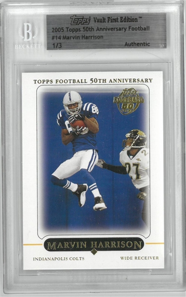 Marvin Harrison 2005 Topps Vault First Edition