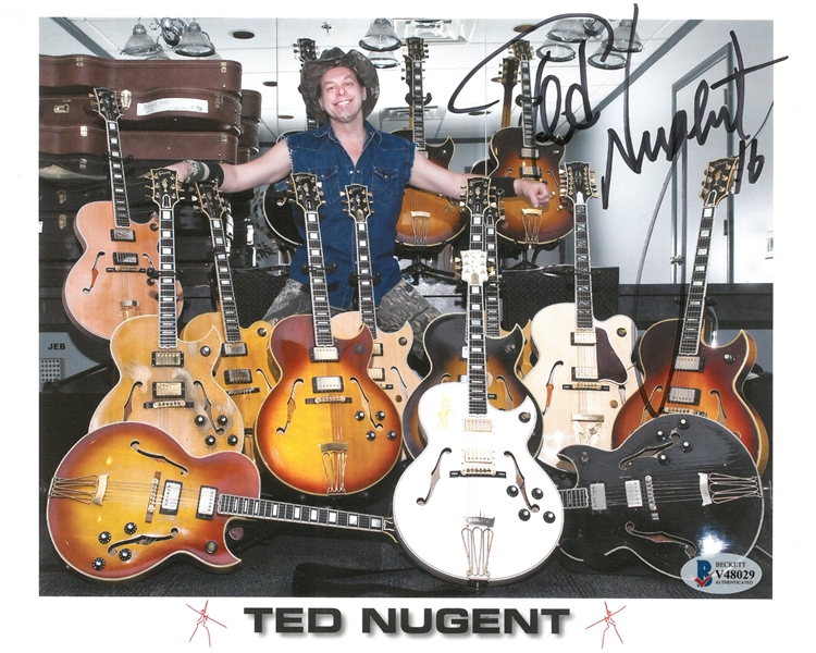 Ted Nugent Autographed 8x10 Photo