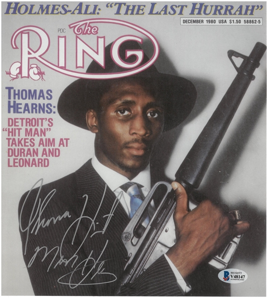 Tommy "Hitman" Hearns Autographed 9x10 Photo