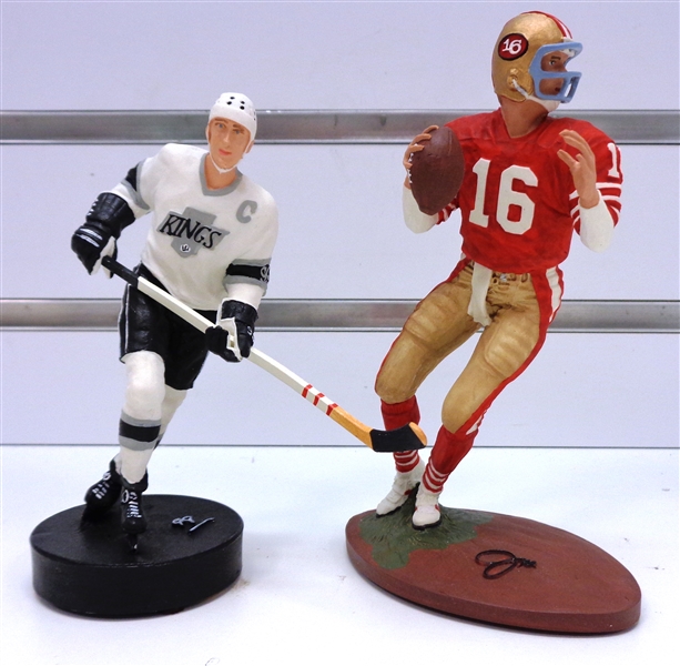 Wayne Gretzky & Joe Montana 3" Figurines