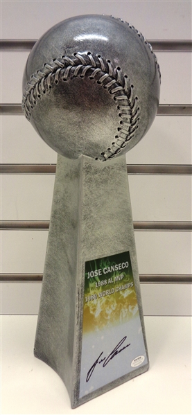 Jose Canseco Autographed Baseball Trophy