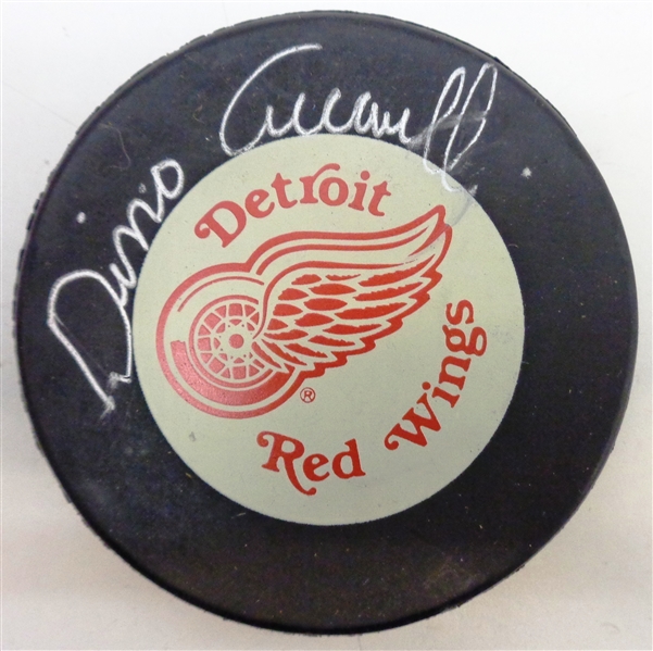Dino Ciccarelli Autographed Red Wings Puck