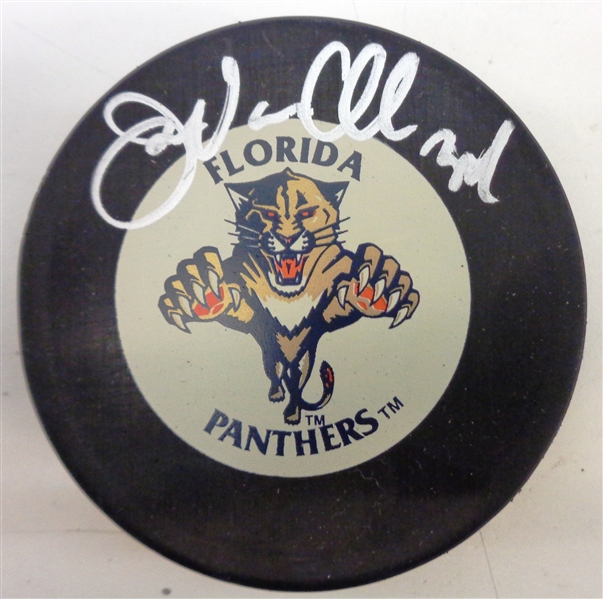 John Vanbiesbrouck Autographed Panthers Puck