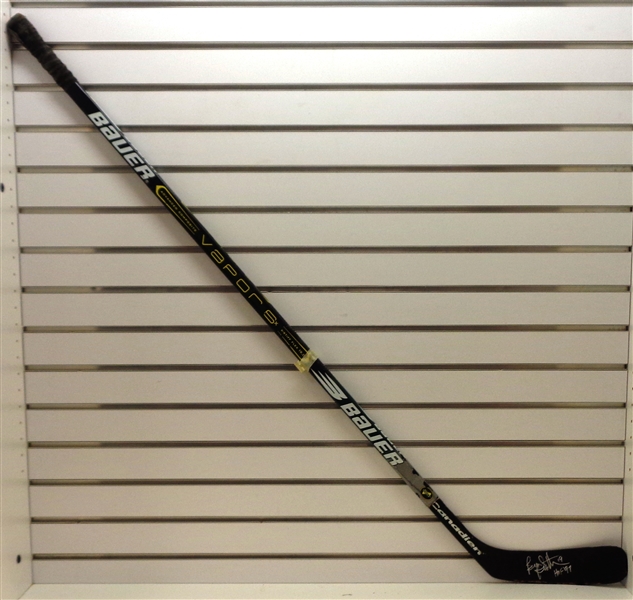 Bryan Trottier Game Used Autographed Stick (Kocur Collection)
