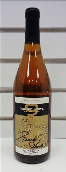 Gordie Howe Autographed NHL Alumni Wine