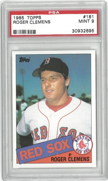 Roger Clemens PSA 9 1985 Topps Rookie Card