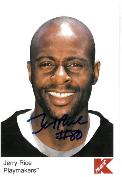 Jerry Rice Autographed 5x7 Photo