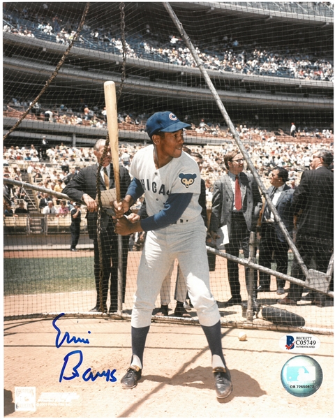 Ernie Banks Autographed 8x10 Photo