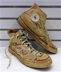 Cazzie Russell Game Used & Team Signed Converse Shoes (Carr Collection)
