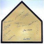 500 Home Run Autographed Home Plate (14 Signatures)