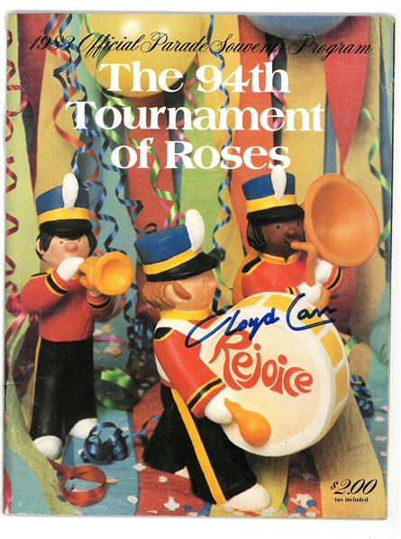 1983 Rose Bowl Program Signed by Coach Carr (Carr Collection)