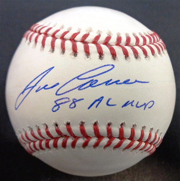 Jose Canseco Autographed Baseball w/ 1988 AL MVP