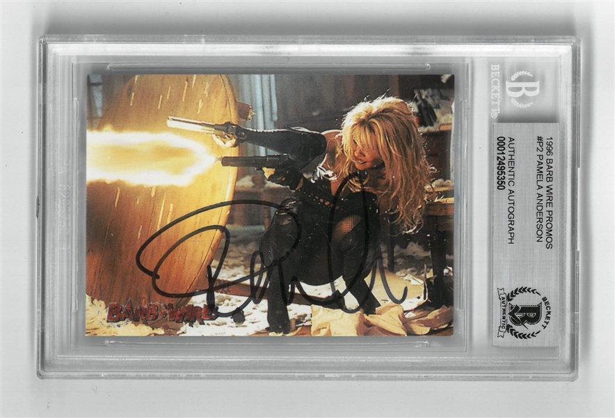 Pamela Anderson Autographed Barb Wire Card