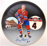 Jean Beliveau Autographed Hand Painted 10 Plate