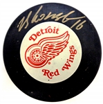 Vladimir Konstantinov Autographed Red Wings Puck