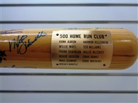 500 Home Run Hitters L/E Autographed Bat with 14 Signatures