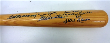 500 Home Run Hitters L/E Autographed Bat with 14 Signatures