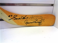 Hockey Hall of Fame Stick with 11 Autographs