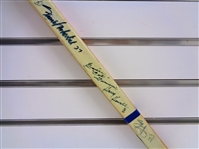 Hockey Hall of Fame Stick with 11 Autographs