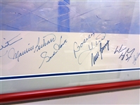 500 Goal Scorers Autographed Framed Poster (Pick up only)