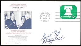 Gerald Ford & Betty Ford Autographed Inauguration Day Cachet