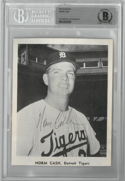 Norm Cash Autographed 5x7 Photo