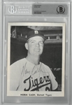Norm Cash Autographed 5x7 Photo