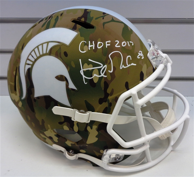 Kirk Gibson Autographed MSU Camo Full Size Helmet