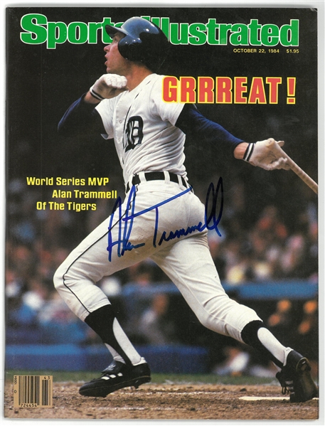 Alan Trammell Autographed 1984 Sports Illustrated