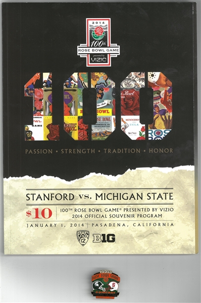 100th Rose Bowl Program and Lapel Pin