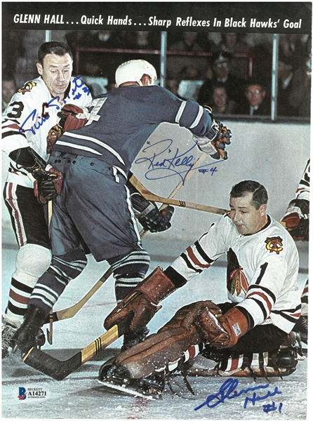 Pilote/Kelly/Hall Autographed Magazine Page
